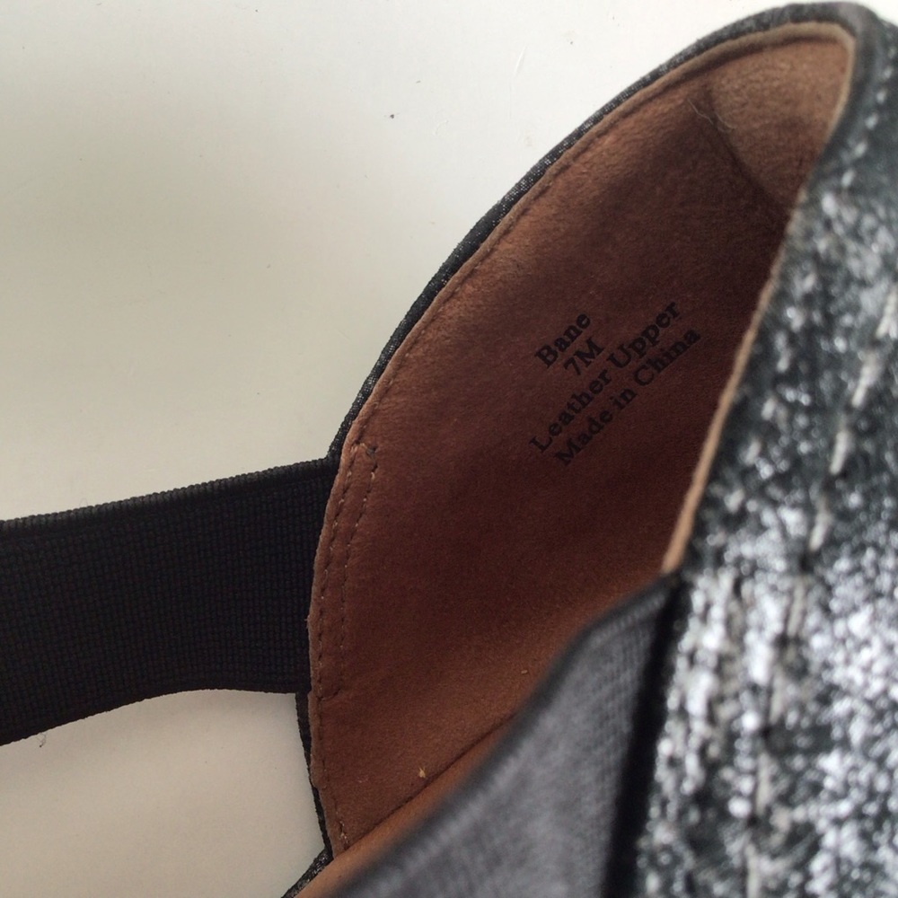 L'Amour Des Pieds Bane Demi Criss Cross Strap Leather Wedges Size 7 - Picture 7 of 14